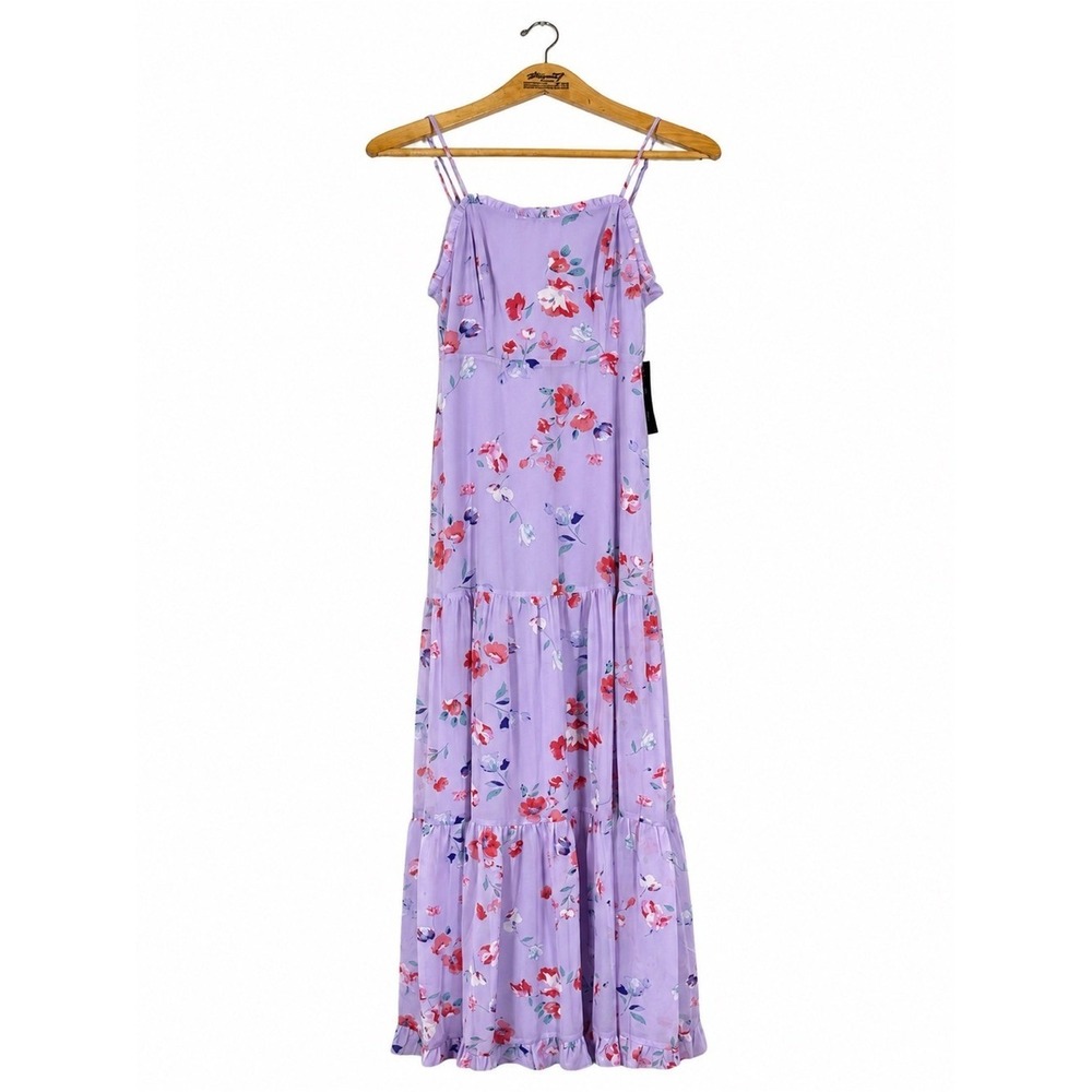 Lulus Floral Maxi Dress Size S Wedding Guest Bridal Shower Party EasterLavender‎